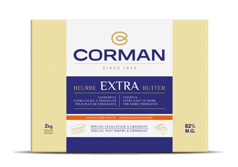CORMAN 26851001 (PP) BEURRE EXTRA 82% FEUILLETAGE & CROISSANT  CAROTENE 5 X 2KG 