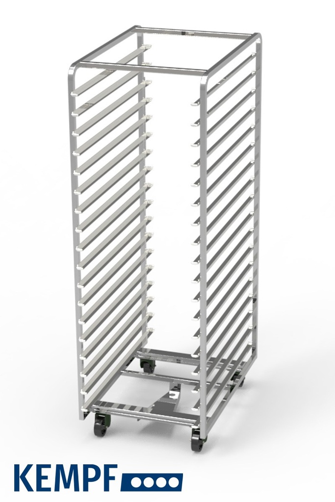 ECHELLE PATISSIERE 16 NIVEAUX  40 X 60 ENTREE 40 INOX -ESPACE ENTRE NIVEAUX 10CM