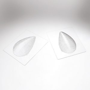 074091 PCB EI-VORMIGE RIBBEN SCHEUR VOOR 6 ONDERWERPEN 15X8,5 CM P.SUBJET 8,5 CM 12 STUKS ***S/CD***