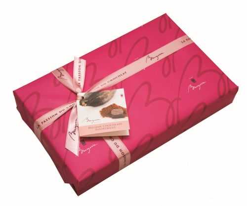 BRUYERRE BOITE TYPE 200GR GARNI EVENEMENT  EMBALLAGE FUCHSIA