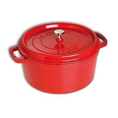 STAUB ROUND CHERRY COCOTTE 26CM-5.2L