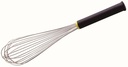 MATFER STAINLESS STEEL WHISK 25CM BLACK EXOGLASS HANDLE - 8 WIRES
