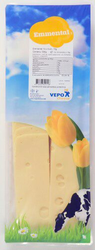EMMENTAL CHEESE 45% SLICE 15/5 500GR