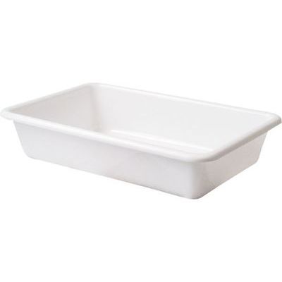 WHITE PLASTIC CATERING CONTAINER 43.5X27.5X7 - 6L