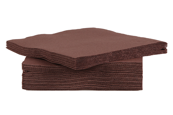 C&T PROF COCKTAIL NAPKIN CHOCOLATE BROWN 25X25CM 40PCS