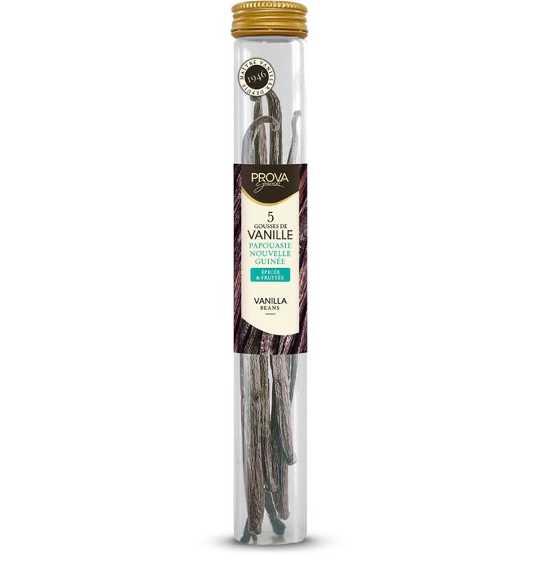GOUSSES DE VANILLE PAPOUASIE NOUVELLE GUINEE  5 PCES