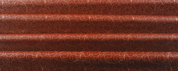 060137 PCB FEUILLES IMPRIMÉES ARABESQUES SCINTILLANTES 40X25 CM 17PCES ***S/CD***