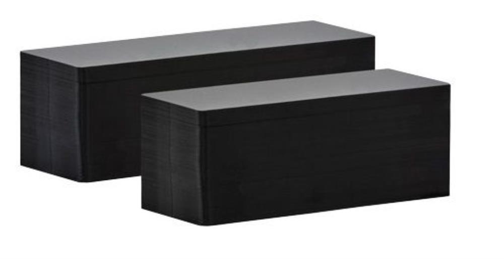 EDIKIO CARTES PVC LONGUES NOIRES MATES -120X50MM0,50MM -- 100 PCES POUR ACCES/FLEX/DUPLEX