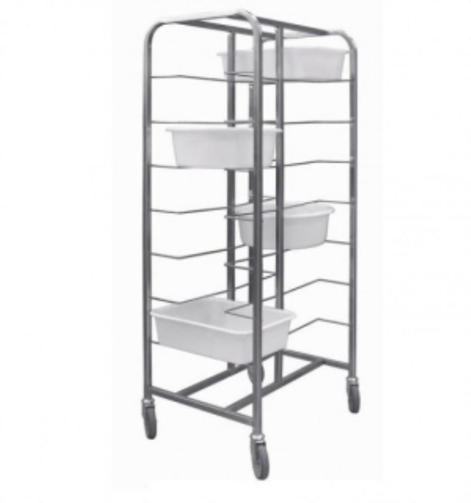 ECHELLE A BAC A PATE DOUBLE MONOBLOC- 2 X 7 ETAGESHT181CM-