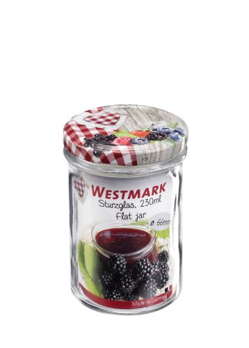 WESTMARK POT CONFITURE VERRE LISSE 230ML-66MM