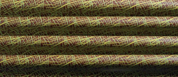 060113 PCB FEUILLES IMPRIMÉES VERDURE 40X25 CM 17PCES ***S/CD***