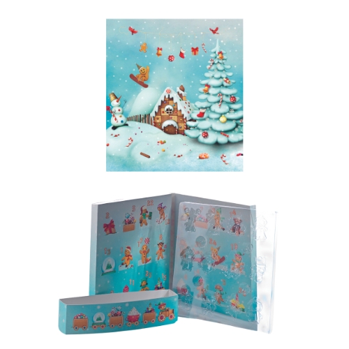 088057 PCB ADVENT CALENDARS THE VILLAGE GINGERBREAD TO CHOCOLATE 10PCS ***ON ORDER***
