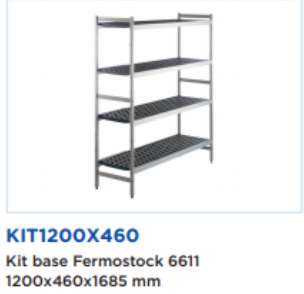 FERMOD 6611 KIT ETAGERE 1200X460X1685 4 NIVEAUX