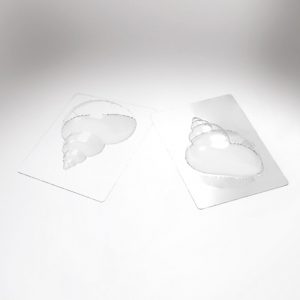 074079 PCB-MALLEN SCHELP VOOR 6 ONDERWERPEN 15X11,3 CM PER STUK 10 CM 12 STUKS ***S/CD***