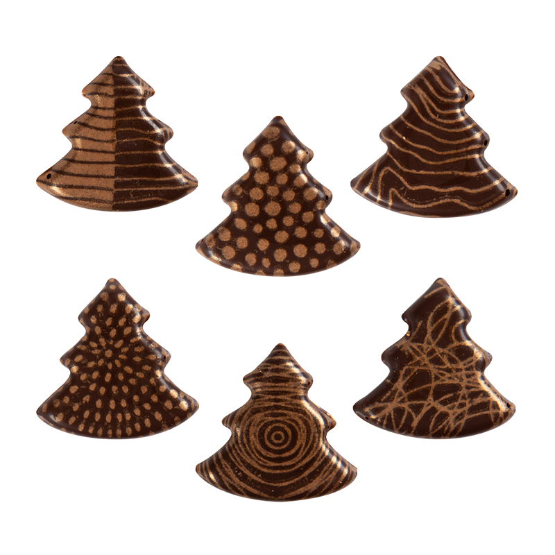 2014894 KERSTBOMEN 2,5X2,5CM 250 STUKS