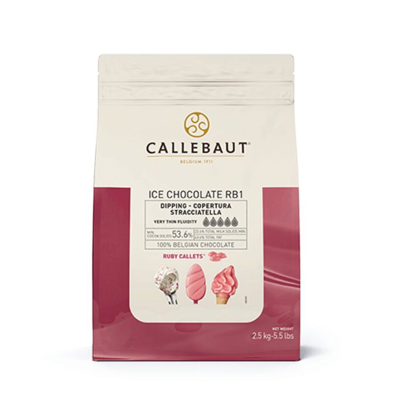 CALLEBAUT ICE-43-RUBY-552 RUBY CHOCOLATE 2.5KG