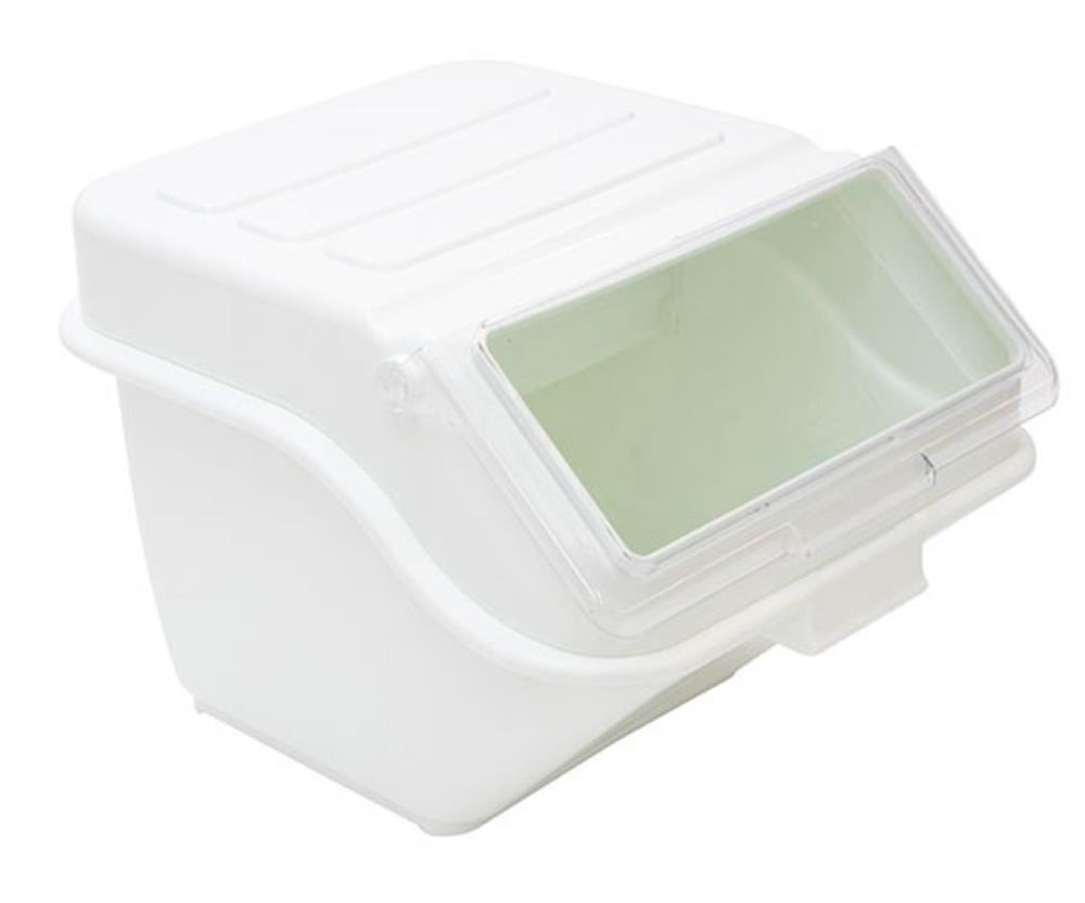 WHITE INGREDIENTS BIN 48L BPA FREE W/LID