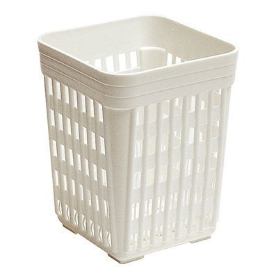 PANIER A COUVERTS CARRE POLYETHYLENE BLANC