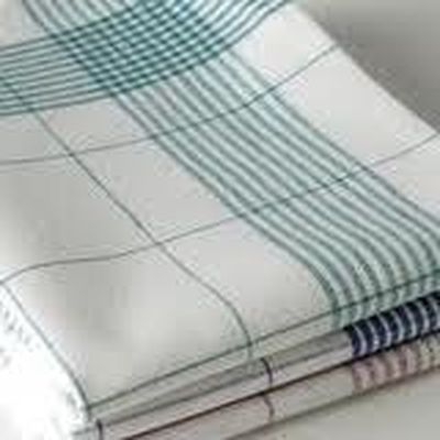 HORECA SET OF 6 KITCHEN TOWELS 60X80 MIXED COLOUR CHECK 52% LINEN-48% COTTON