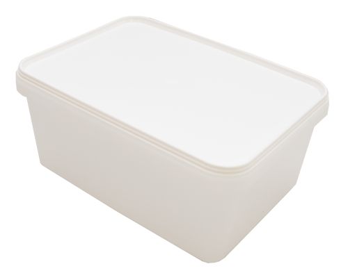 BOITE A GLACE EN PLASTIQUE  2,5L AVEC COUVERCLE CARTON DE 20PCES