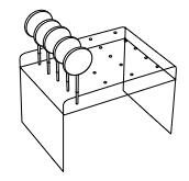 004560 PCB LOLLIPOP DISPLAYSTANDAARD VOOR 20 STUKS 25X18CM H16,5CM ***s/cd***