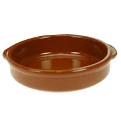 REGAS RAMEQUIN PLAT CERAMIQUE TERRA COTTA 20XH4.5CM BRUN
