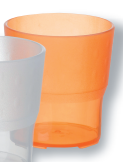 VERRE GOBELET POLY 20CL ORANGE