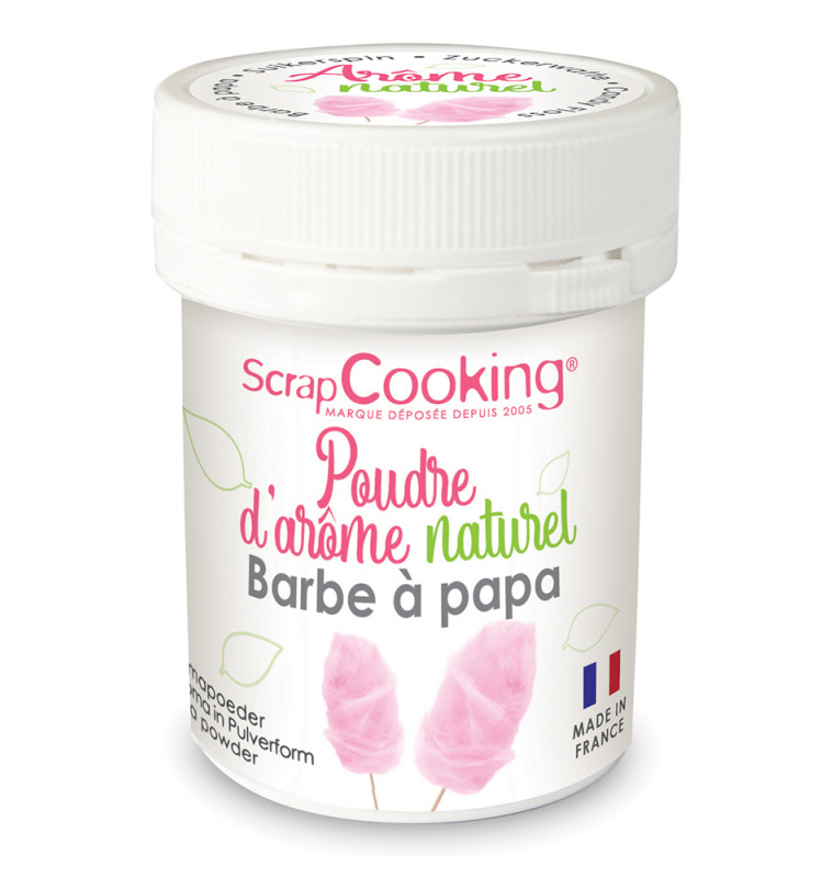 SCRAPCOOKING NATURAL POWDERED FLAVOR COTTON CANDY 15GR