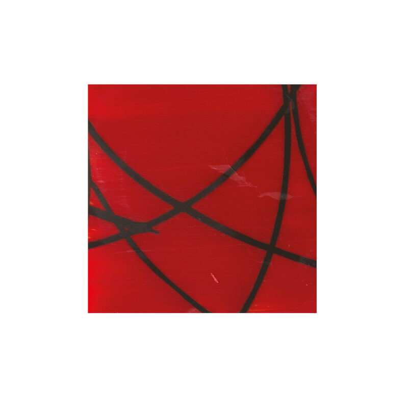 1034290 SQUARE RED BLOCK WITH BLACK AND WHITE CHOCOLATE LINE 3CM 264 PCES ***ON ORDER**