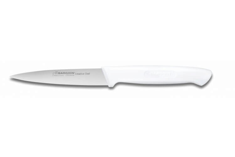 FISCHER PARING KNIFE 10CM WHITE OVERMOLDED HANDLE 2337-10