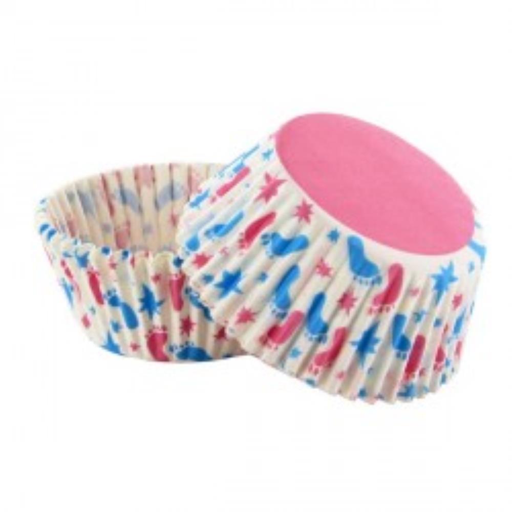 Cupcakevormpjes kleine voet50 stukken =blister