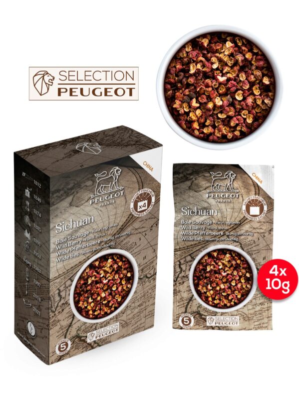 PEUGEOT MAESTRO POIVRE SICHUAN ROUGE CHINE 4X10GR