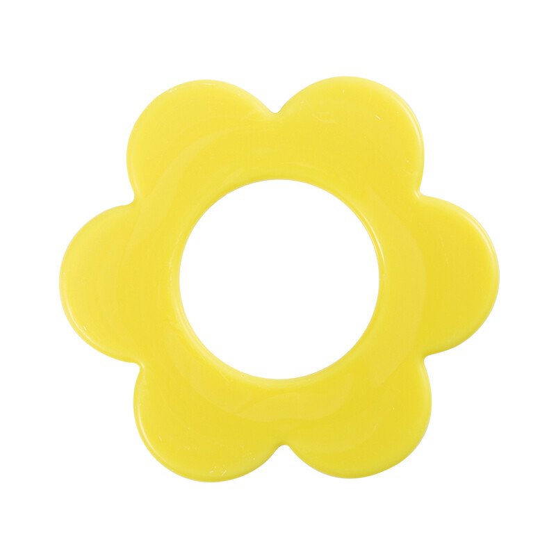 *FF* 2032545 FLEUR JAUNE OUVERT 6,7CM 40PCS ***S/CDE***