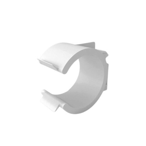 WIT BUIS BEVESTIGING DIAM28MM VOOR LEISTEEN 10 STUKKEN=PAK