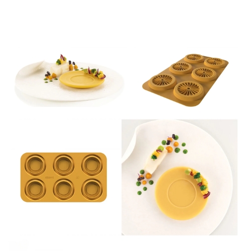 SILIKOMART NATURAE PRO MOULE SILICONE PIATTO 80 N.6 Ø11,5CM H1,5CM