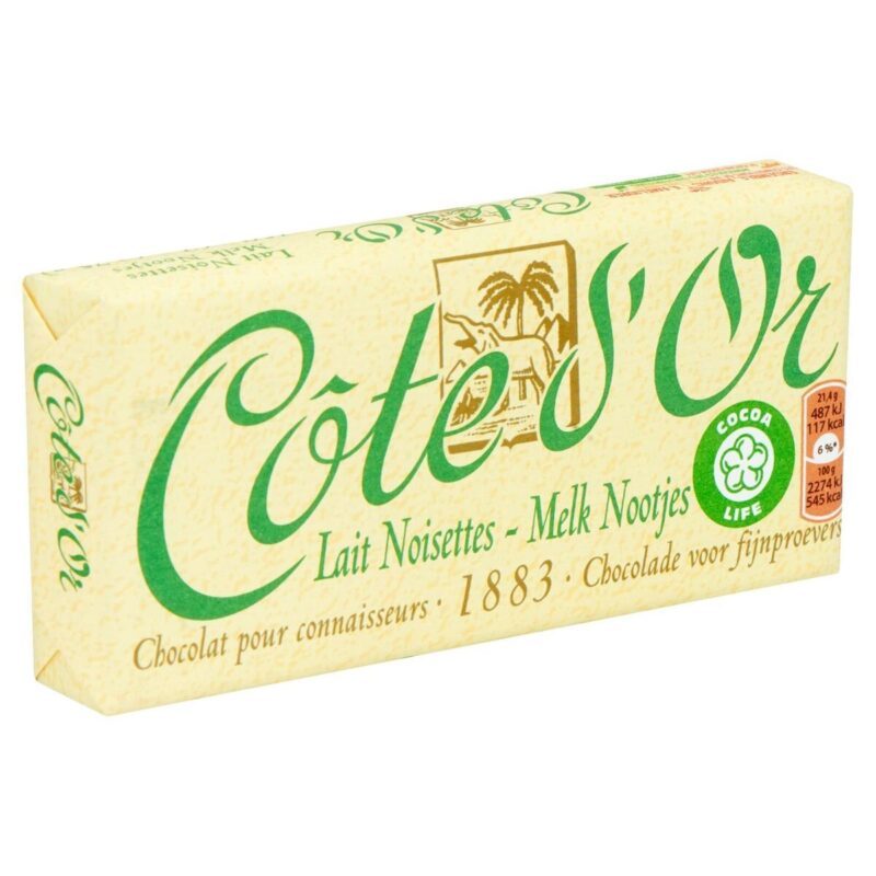 COTE D'OR MELKCHOCOLADE REEP **HAZELNOOT** 150G X 24