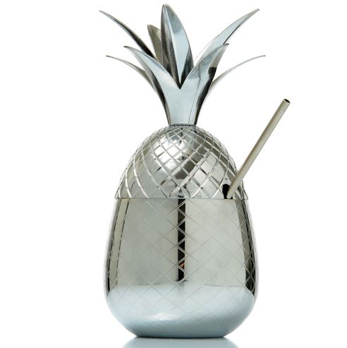 SILVER PINEAPPLE COCKTAIL GLASS Ø11.5CM H24CM 70CL