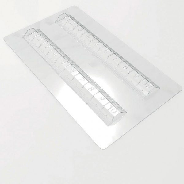 050129 PCB MOLDS RULER FOR 20 PIECES 20X3 CM - H.1 CM 10PCES ***S/CD***