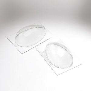 074124 PCB HALF-EGG MOLDS FOR 10 SUBJECTS 13.4X8.7 CM H.4 CM 20PCES ***S/CD***