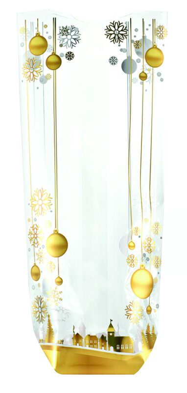 CELLO BAG BALLS AND FLAKES 10X22CM 100PCS