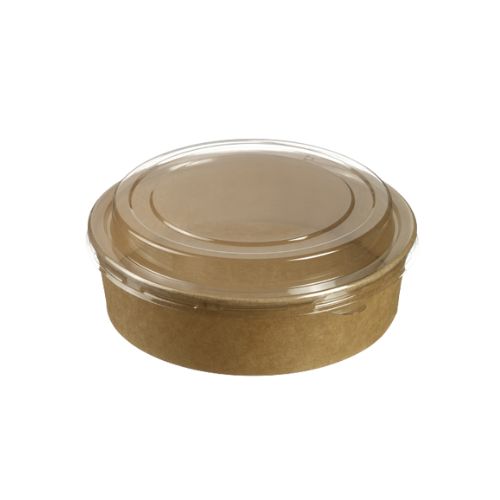 ECOKRAFT2 RONDE SLAKOM MET DEKSEL 1070ML Ø18,7CM HT5,5CM 25STKS