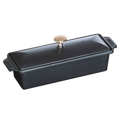  STAUB TERRINE 30X11 WITH BLACK LID