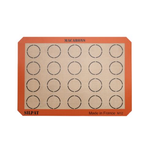 SILPAT® BAKMAT 42X29,5CM 20 MACARON PRINTS VAN Ø5CM