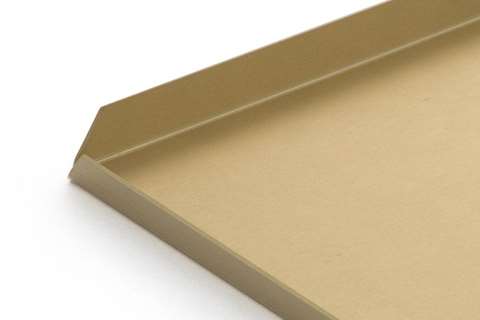 GOUDEN ALUMINIUM SCHAAL 60X15XH1CM RECHTE KANT GESNEDEN HOEK