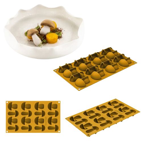 SILIKOMART NATURAE PRO MOULE SILICONE PORCINO  N.16 3,6X5,9XH1,8CM / 4,6X5,3XH2,2CM