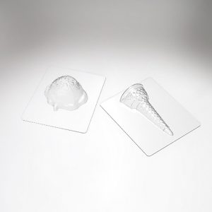 074117 PCB MOULES CORNETS DE GLACE OH ZUT ! POUR 5SUJETS 15PCES ***S/CD***