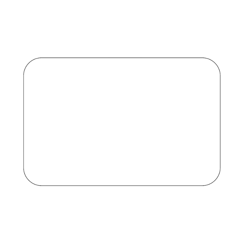 REMOVABLE WHITE THERMAL LABELS 6.5 X 10 CM BOX OF 6 ROLLS OF 350 PIECES