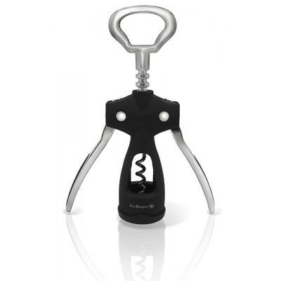 VIN BOUQUET RVS KURKENTREKKER - ZWART RUBBER