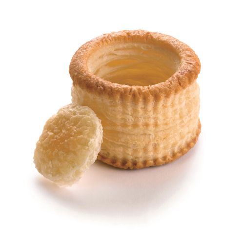 PIDY EMPTY ROUND PUFF PASTRY BOTTLE Ø8CM H4.5CM BUTTER FIXED CAP 72 PCES