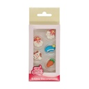 FUNCAKES DECORS SAINT-NICOLAS EN SUCRE 2D4 MODELES 8 PCES